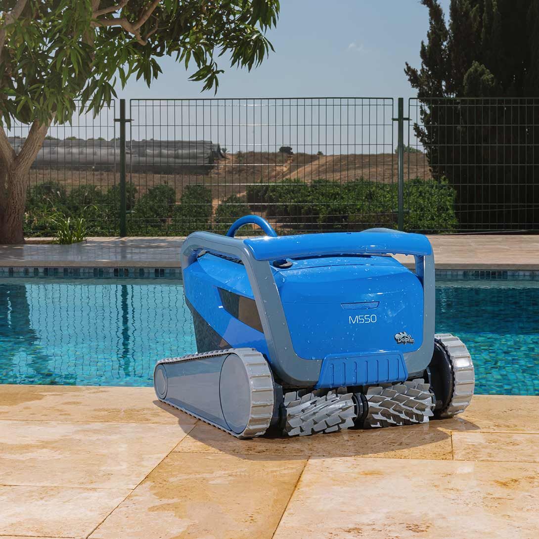 Dolphin Supreme Model M550 Robotic Pool Cleaner with APP - ideal for larger pools